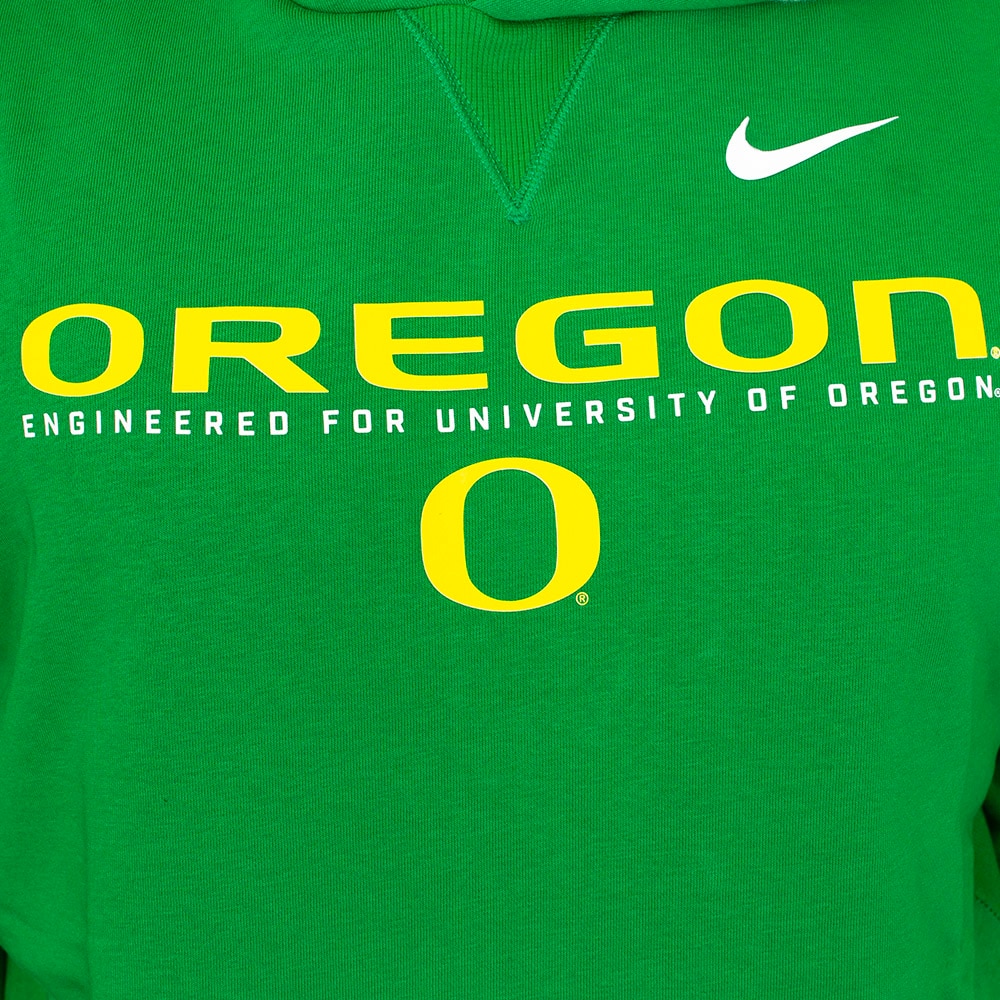 Classic Oregon O, Nike, Green, Hoodie, Performance/Dri-FIT, Men, Football, Players, 2025, Pullover, Sweatshirt, 926079
